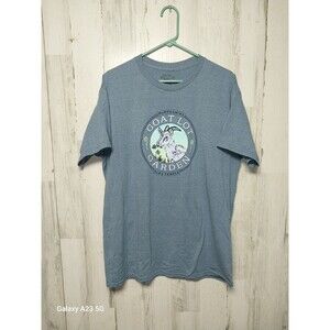 McMenamins Goat Lot Garden Men's Large Blue Tee